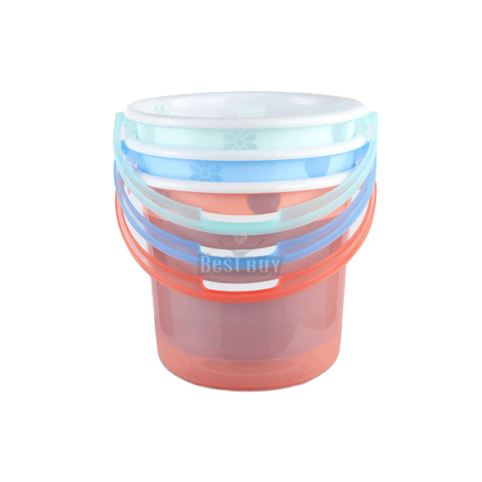 TWO COLOR FLOWER BUCKET 35L - ASSORTED
