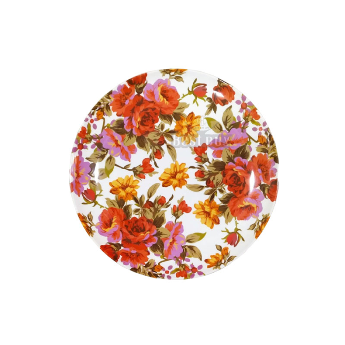 8" Rice Plate-Rose