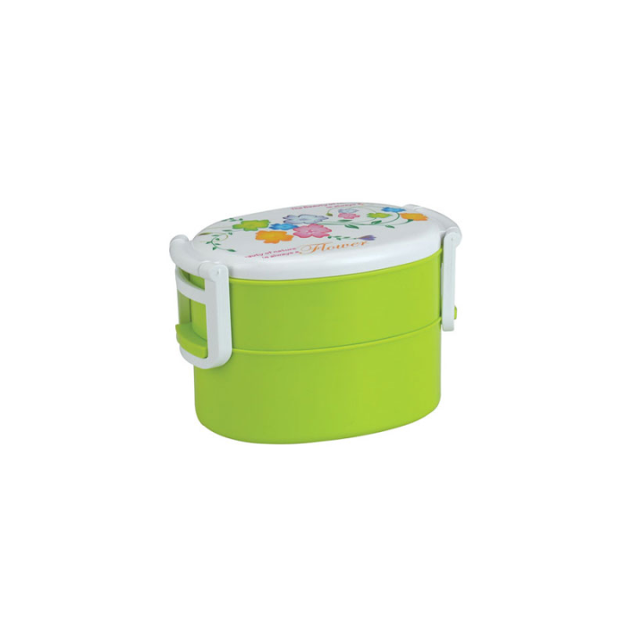 TWO PART TIFFIN BOX - LIME GREEN