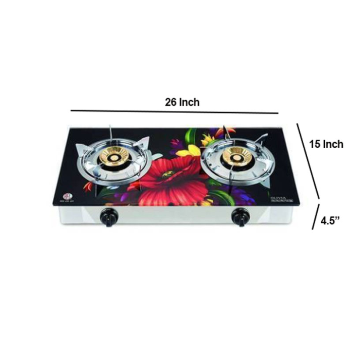 RFL DOUBLE GLASS NG GAS STOVE OLIVIA
