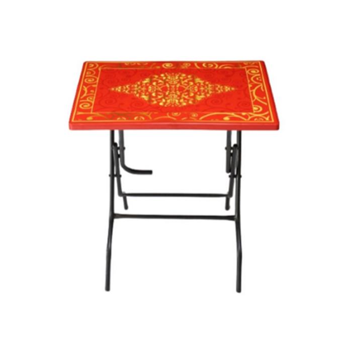 TWO SEATED RESTAURANT TABLE PRINTED RED-TEL