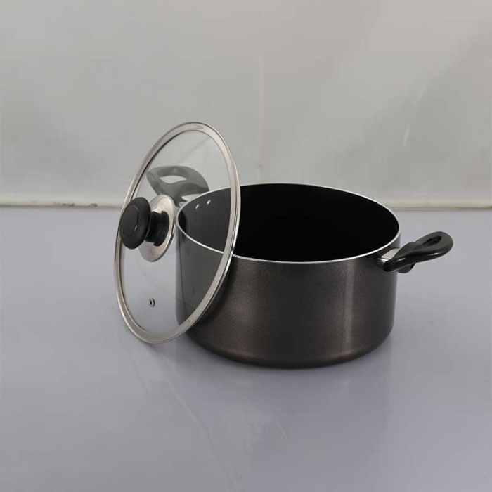 TPR NS GLAMOUR CASSEROLE WITH LID (ASH) - 22 CM