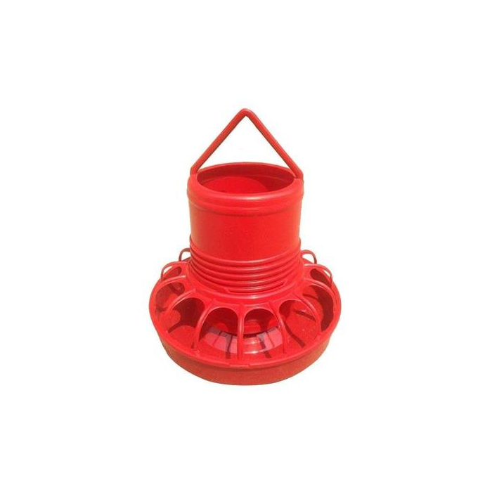 POULTRY FOOD CONTAINER BIG- RED TEL