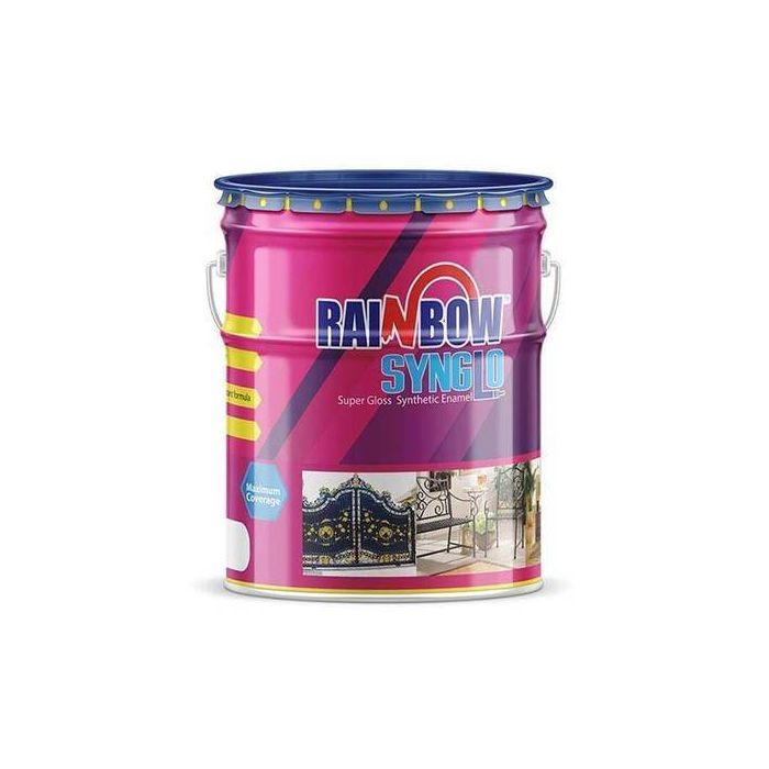 RAINBOW SYNGLO SYNTHETIC ENAMEL PAINT-WHITE 18.2 LTR