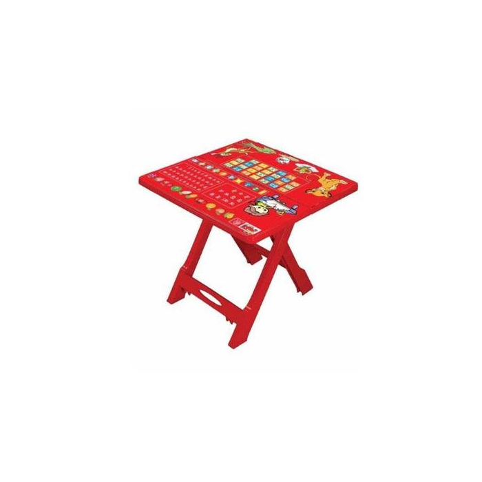 BABY FOLDING TABLE PRINTED ABC - RED