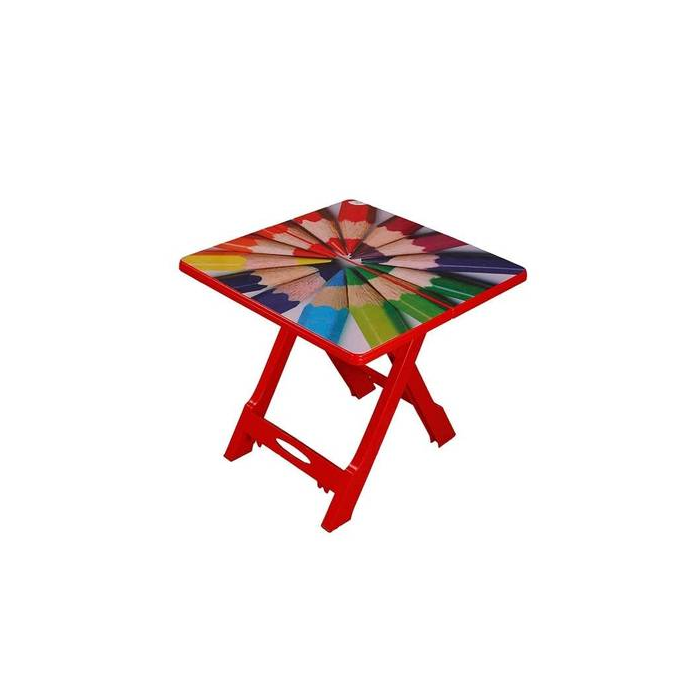 BABY FOLDING TABLE PRINTED PENCIL - RED