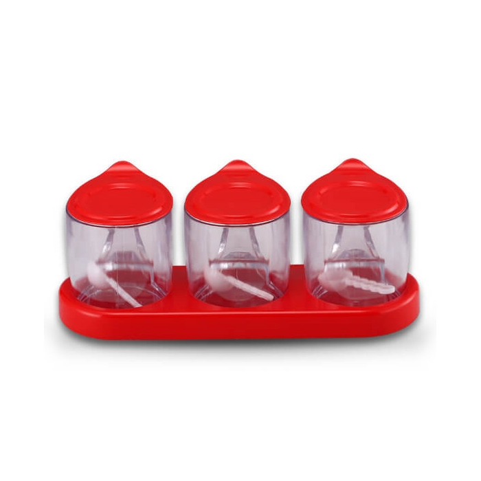 CROWN SPICE POT 3 CUP - RED