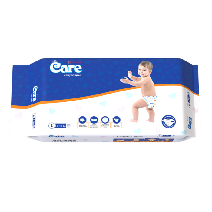 GETWELL BABY DIAPER S (3 KG-8 KG) FOR 5 PCS