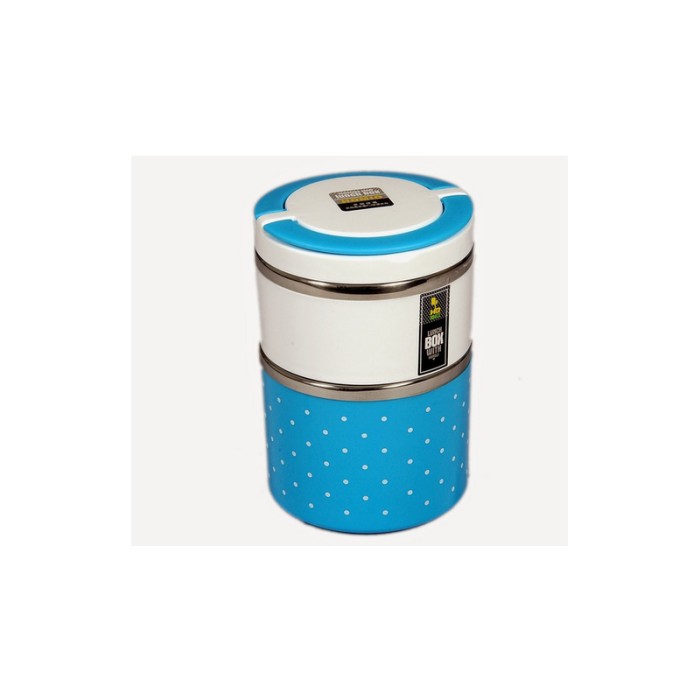 TWO LAYERS S/S LUNCH BOX(1.05L)-6516(IMP)