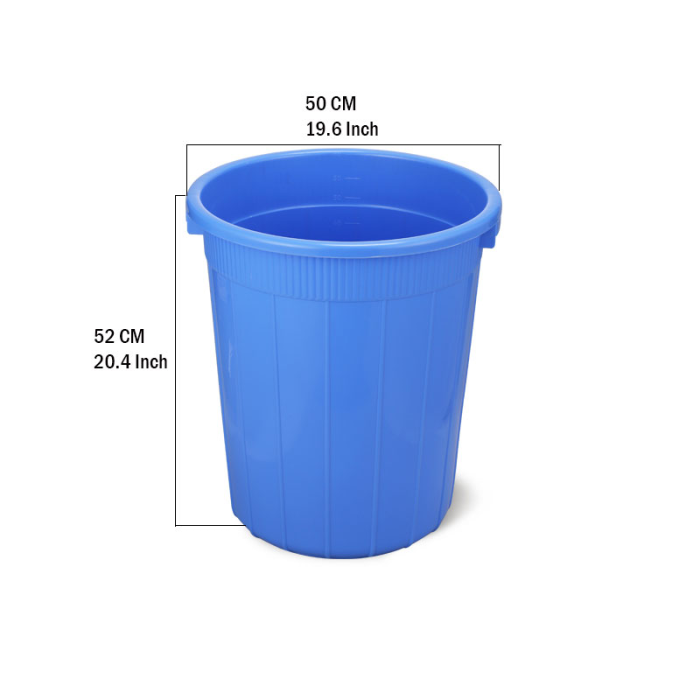 DRUM BUCKET WITH LID 60L - SM BLUE