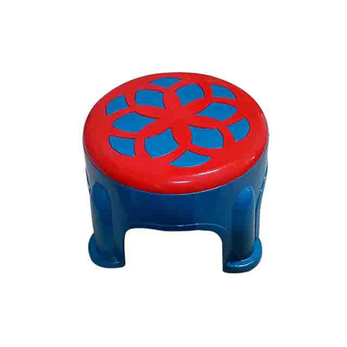 TWO COLOR PRESIDENT STOOL - TULIP GREEN & RED