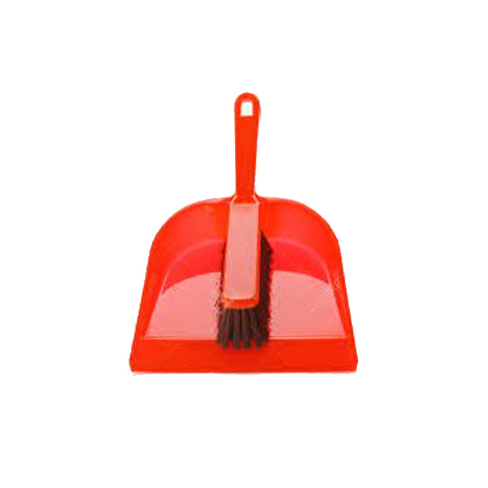 DUST PAN WITH BRUSH -RED