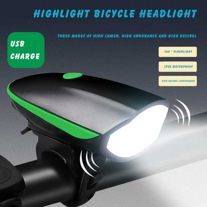 USB BIKE HORN & LIGHT-LOC