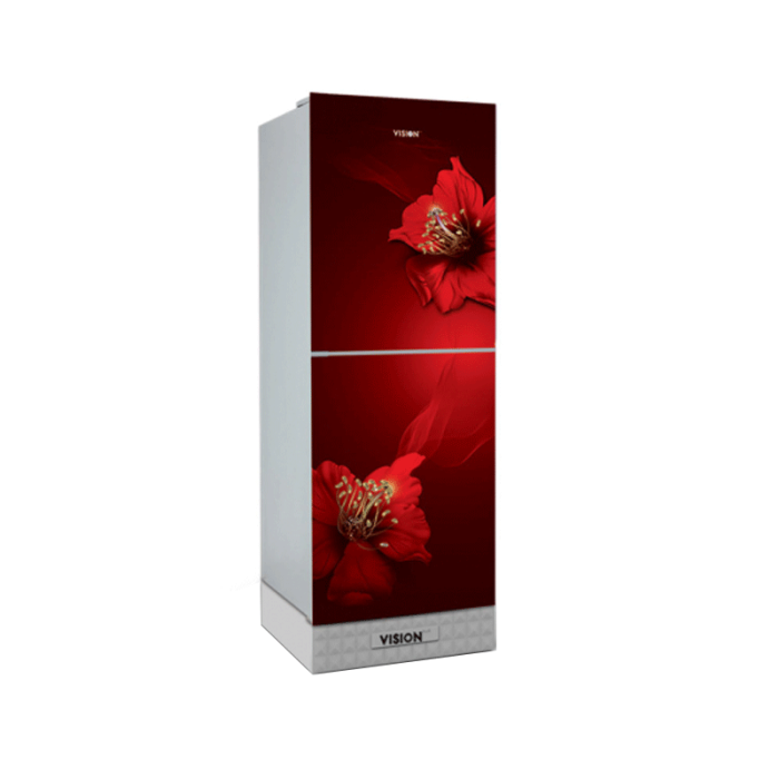 VISION GLASS DOOR REFRIGERATOR RE-240 LITRE CHINESE ROSE